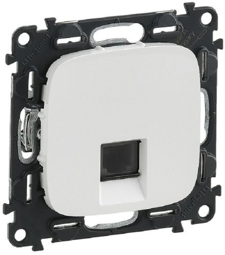 Розетка телефонная без рамки Legrand Valena Allure 1-м. RJ11 белый картинка